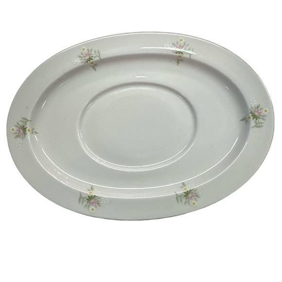 Johann Haviland Bavaria Germany Forever Spring Gravy Boat & Underplate Hosting - Picture 2 of 5